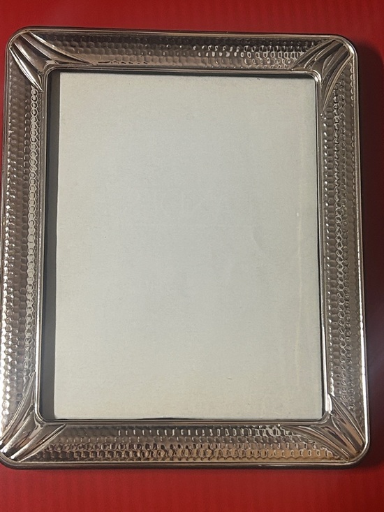 Other - Silver Textured Picture Frame - Classic Home Accent